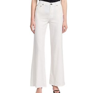 ASKK NY Juniper Wide Leg Jeans in ivory linen 28 NWT